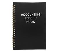 Cahier de Comptabilité Noir à Spirale pour Finances | Papier et Pp, Suivi des Revenus et Dépenses, Gestion des Transactions, Maison et Entreprise
