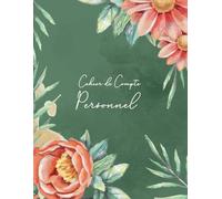 Cahier de Compte Personnel: Carnet de Budget Mensuel pour Gérer votre Finances Personelles, Grand Format A4, Couverture Fleurs