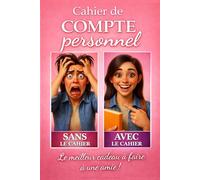 Cahier de Compte Personnel : Suivi des Dépenses et Budget Mensuel | Carnet de Gestion Simple et Efficace: Reprenez le contrôle de vos finances sans stress : le meilleur cadeau à faire à une amie !