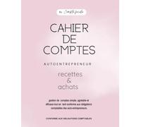 Cahier de comptes: Registre des recettes et des achats pour auto entrepreneur et micro entrepreneurs, Cahier de comptabilité, livre de compte Conforme Aux obligations comptables, format A4