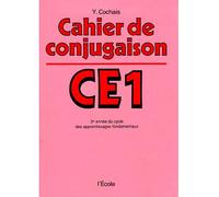 Cahier de conjugaison ce1 3eme annee du cycle des apprentissages fondamentaux - Yves Cochais - L'ecole Eds De - broché - Scolaire / Universitaire