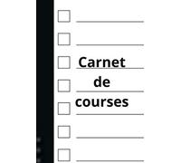 Cahier de courses: listes de courses en remplir/carnet de courses/Format non encombrant/