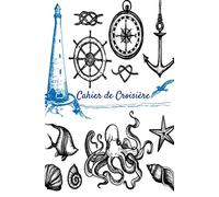 Cahier de Croisière: Journal de Croisière | Format pratique 15,24 cm x 22,86 cm | Cahier spéciale vacances sur un bateau | Fiches à remplir |