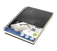 Cahier de croquis à spirale Design, A4, noir