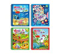 Cahier de dessin à l'eau magique pour enfants : Graffiti à l'eau réutilisable, cahier de dessin fait main, livre de coloriage, livre d'images, jouet, convient aux enfants de 3 à 5 ans, éducation et ap