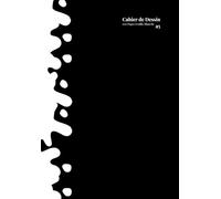 Cahier de Dessin A5: Enfant et Adulte ( Noir ) Petit Format - 100 Pages - Feuille Blanche à Crayons - Sans Spirale - Couverture Souple - Joli, ... à Dessiner et Coloriage ( Fille et Garcon ).