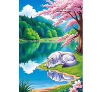 Cahier de Dessin Enfant A5: Animaux : Loup - Petit Format - 100 Pages - Feuille Blanche à Crayon - Sans Spirale - Joli Couverture Souple - ... à Dessiner et Coloriage ( Fille et Garcon ).