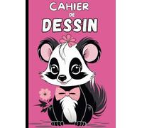 Cahier de Dessin pour Enfant : Carnet de Dessin A4, 100 Pages de Feuilles Blanches, Jolie Couverture Thème Raton Laveur , Cahier Vierge Grand Format ... Coloriage, Idée Cadeau Garçons et Filles