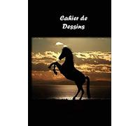 cahier de dessins chevaux format A5: carnet de dessins livre de dessins adultes enfants