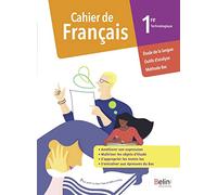 Cahier de Français 1re Technologique: Cahier élève 2020