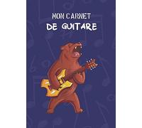 Cahier de guitare avec tablatures et portées : Mon carnet de guitare - 120 pages: carnet de guitare - idée cadeau musicien - cadeau guitariste - ... Carnet de tablature guitariste-cahier portée