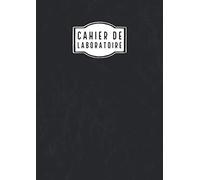 Cahier de Laboratoire: avec page Sommaire et 100 pages numérotées | Laboratory Notebook in French | Petits Carreaux A4 | Noir