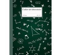 Cahier de laboratoire: Cahier de note de laboratoire, Laboratory Notebook in French, Idée cadeau pour les étudiants diplômés, [120 pages, 8,5 x 11 pouces].