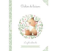 CAHIER DE LIAISON PARENT - ASSISTANT(E)-MATERNEL(LE) - CRECHE - MAM: 1 AN DE SUIVI : format petit cahier standard. Cahier de vie - hippopotame