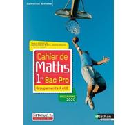 Cahier De Maths 1re Bac Pro - Groupements A Et B - Livre Et Licence Élève - Edition 2020