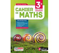Cahier de maths 3e Prépa-Métiers - Livre + licence élève - 2021 - Jessica Estevez-Brienne - Nathan - broché - Scolaire / Universitaire