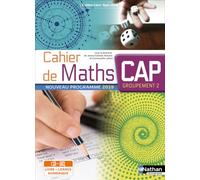 Jessica Estevez-Brienne – Cahier de Maths CAP Groupement 2 Spirales – Livre+licence élève – 2019