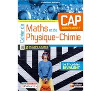 Cahier de Maths et de Physique-Chimie - CAP - Groupement 1 - Licence élève 2023 Bertille Voelckel (Directeur éditorial), Bertille Voelckel (Auteur), Isabelle Delaunay (Directeur éditorial), Aude Parad