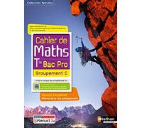 Cahier de maths - Term Bac Pro - Groupement C (Spirales) - Livre + licence élève 2021 Jessica Estevez-Brienne (Directeur éditorial), Vincent Samuel (Auteur), Isabelle Delaunay (Directeur éditorial), B