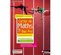 Cahier de maths - Term Bac Pro - Groupements A et B (Spirales) - Livre + licence élève 2021 Jessica Estevez-Brienne (Directeur éditorial), Vincent Samuel (Auteur), Isabelle Delaunay (Directeur éditori