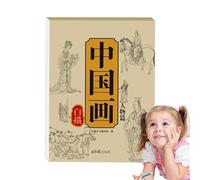 Cahier De Modèles De Peinture Chinoise Avec Instructions Pas À Pas | Cahier de Copie de Peinture Chinoise Thème Paysage | Loisirs Créatifs Pour Pratique À Domicile Et Apprentissage Du Patrimoine Cultu