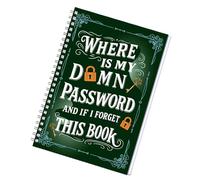 Cahier De Mots De Passe Léger avec Pages Index Intelligentes