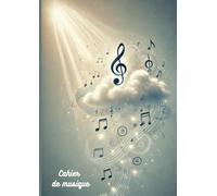 Cahier de Musique 100 Pages - Portées et Pages Blanches | 12 Portées par Page | Grand Format A4 pour Composition, Solfège et Dictée Musicale | Idéal pour Musiciens Débutants et Professionnels