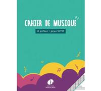 Cahier de musique 12 portées et pages d'écriture Seyes