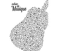 Cahier de Musique: 120 partitions vierges avec 12 portées | Format A4 | Guitare et notes de musique