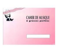 Cahier De Musique 4 Grosses Portées (enfants)