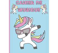 Cahier de Musique: 6 Grosses Portées et espace écriture de Texte - Idéal Apprentissage du Solfège et Chant - Format A4 - 108 pages