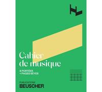 Cahier de musique 8 portées et pages d'écriture Seyes