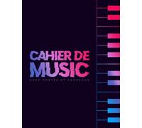 Cahier de Musique avec Portée et Carreaux: Carnet de Partitions 12 portées par page et Seyes Grands Carreaux pour Solfège et chant - grand format a4 | Couverture Moderne