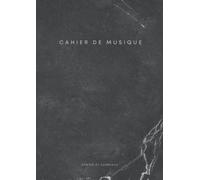 Cahier de Musique avec Portée et Carreaux: Carnet de Partitions | Grands Carreaux Seyès | 12 Portées par Page | Format A4 | Cahier de Musique et Chant Moderne Marbre