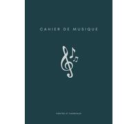 Cahier de Musique avec Portée et Carreaux: Carnet de Partitions | Grands Carreaux Seyès | 12 Portées par Page | Format A4 | Cahier de Musique et Chant Moderne