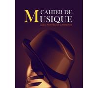 Cahier de Musique avec Portée et Carreaux: Carnet de Partitions - Papier manuscrit - 12 portées par page Solfège et chant - grand format a4 Couverture Moderne - Papier manuscrit - Couverture Moderne