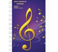 Cahier De Musique avec Portée et Lignes | Grand Format A4 (102 Pages): Carnet de Musique avec Portée (12 Portée par Page) | Partition pour Dictée, Étude, Solfège, Composition Musicale et Chant