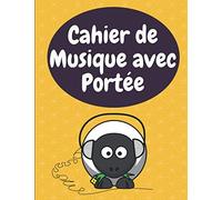 Cahier de Musique avec Portée: Papier Musique Avec 8 Grosses Portées - Grand Format - 24x32 - 100 pages