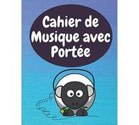 Cahier de Musique avec Portée: Papier Musique Avec 8 Grosses Portées - Grand Format - 24x32 - 100 pages