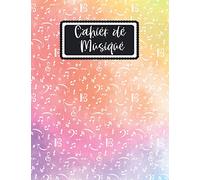 Cahier de musique: Cahier de Musique Avec Portée, Carnet de Partitions, Grand Format, 100 partitions vierges