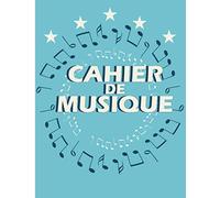 Cahier de musique: Cahier de partitions 24x32 huit tablatures avec une page lignée pour des notes par double page | 120 pages format 21x27cm | Parfait pour leçon de musique composition