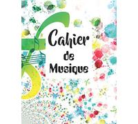 Cahier de Musique: Cahier de Partitions / Portées - 12 Portées par page - 112 Pages - Papier manuscrit - Grand format