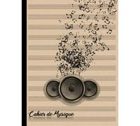 Cahier de Musique: Carnet de Musique avec Portée (12 Portée par Page) pour les Débutants et les Professionnels | Grand Format A4 (100 Pages)