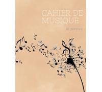 Cahier de Musique: Carnet de Partitions 10 portées par page et grands carreaux - 120 pages - Grand Format A4 (21x29.7 cm) - Partition pour Dictée, Étude, Solfège, Composition Musicale et Chant