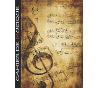 Cahier de Musique: Carnet de partitions 12 portées par page - Papier manuscrit - 100 Pages - Grand format A4 - Couverture moderne et classe