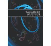 Cahier De Musique: Carnet De Partitions | Seyes Grands Carreaux et Portées | 12 Portée par Page | Format A4 | Cahier de Musique et Chant