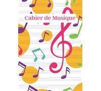 Cahier de Musique: Carnet de partitions vierges, grand format A4, papier manuscrit avec 12 portées par page. Solfège, piano, composition musicale