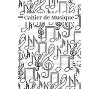 Cahier de Musique: Carnet de partitions vierges, grand format A4, papier manuscrit avec 12 portées par page. Solfège, piano, composition musicale