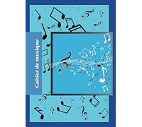 cahier de musique: Carnet ligné de 50 pages de 12 portées et de 50 pages blanches en vis à vis- format A4