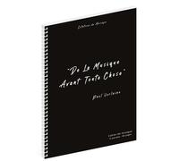 Cahier de musique Verlaine - 12 portées - 80 pages prédécoupées